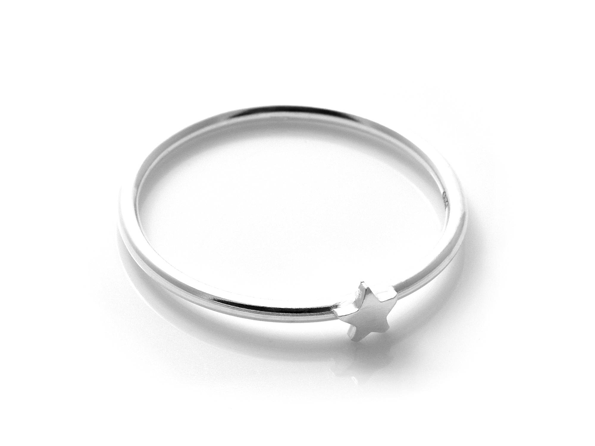 Femuddig Stjärna Ring i Äkta 925 Silver, Rymd eller Himlakropp Accessoar, Stjärnsmycke - 2