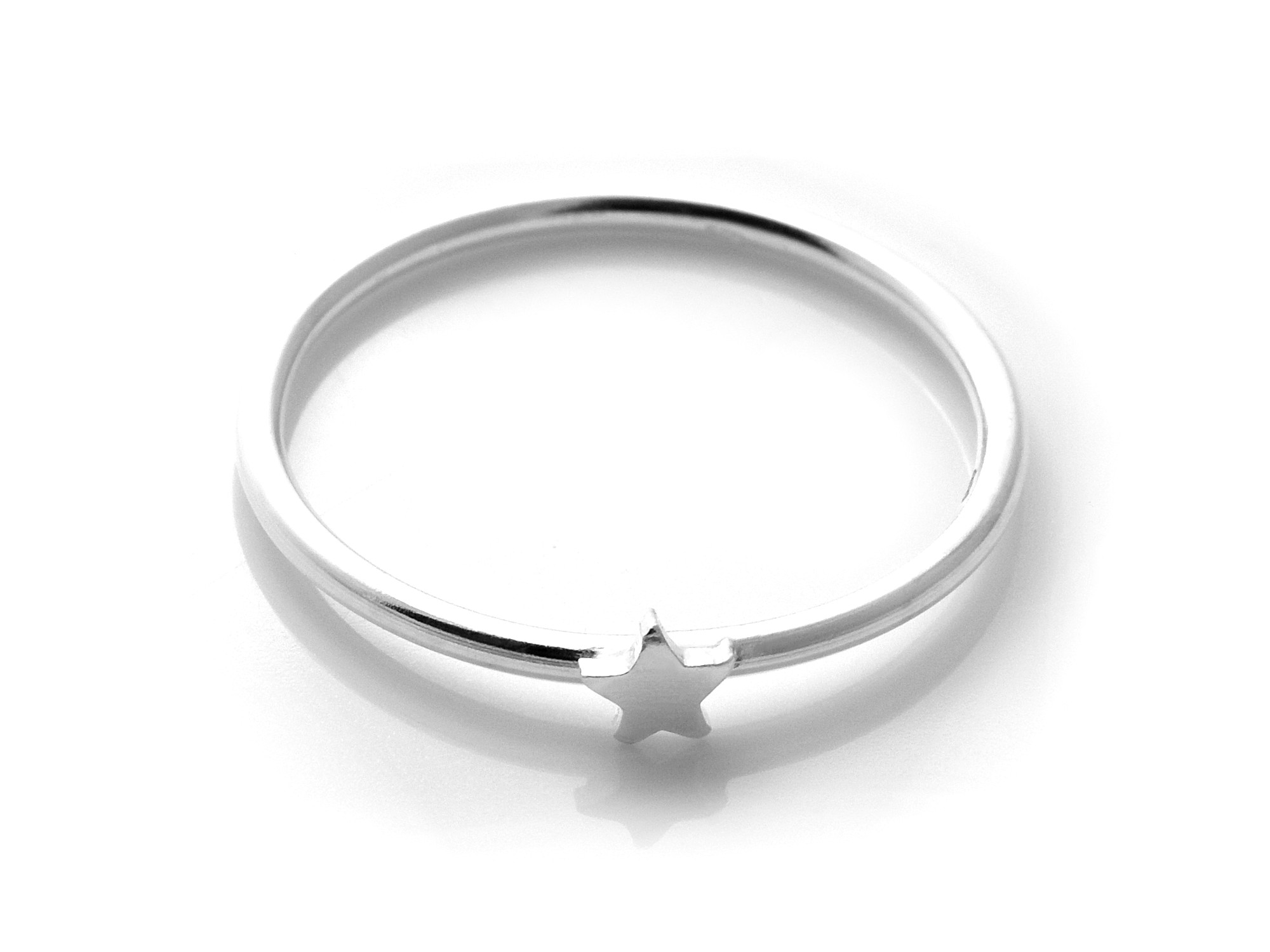 Femuddig Stjärna Ring i Äkta 925 Silver, Rymd eller Himlakropp Accessoar, Stjärnsmycke