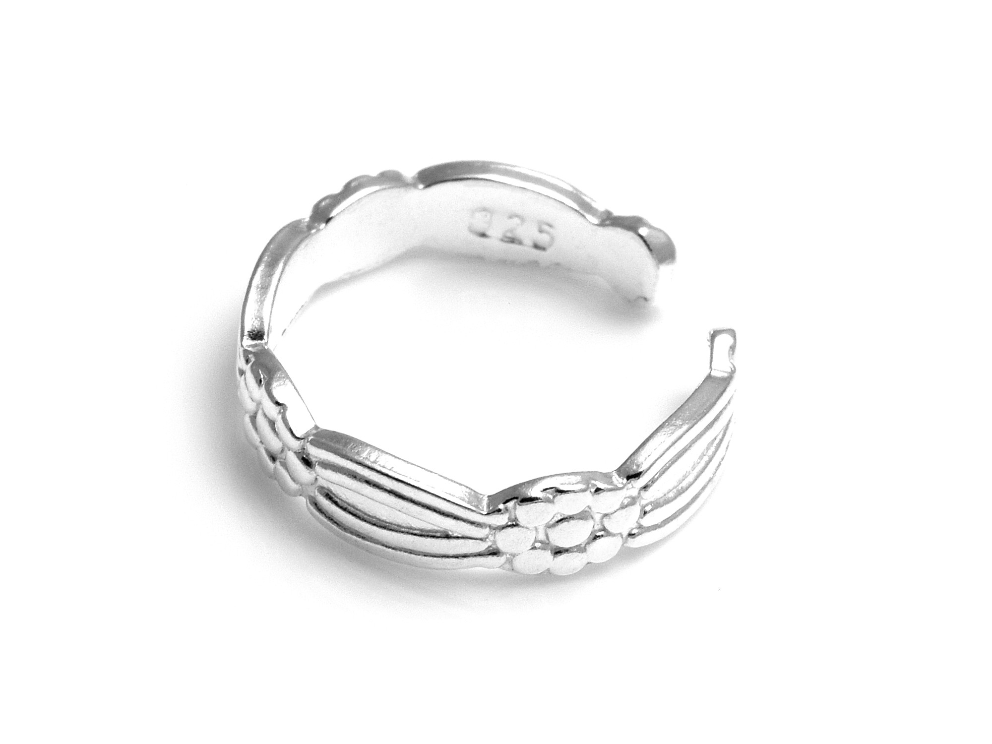 Blommor Ear Cuff Örhängen i Äkta 925 Silver, Blom Örhänge, Blomster Accessoar, Natur Smycke - 3