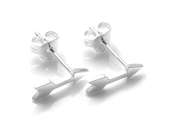 Pilar Örhängen i Äkta 925 Silver, Pil Örhänge, Pilbåge Accessoar, Pilskytte Smycke