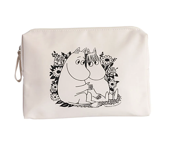 Moomin Makeup Bag - Moomintroll & Snorkmaiden Beige