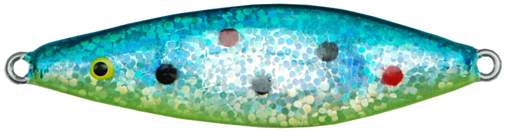 the cold sea lure is a spoon lure is a popular lure for rainbow trout and other introduced fish. blue silver