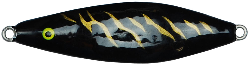 the cold sea lure is a spoon lure is a popular lure for rainbow trout and other planted fish. black