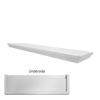 Lagerprodukt - Fönsterbräda Herrgård vit NCS S 0502-Y, Urfräst för att göra egna hak