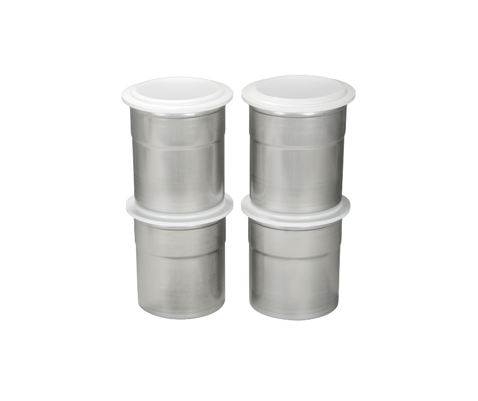 Rostfri pacosserings®-bägare med lock, 4-pack