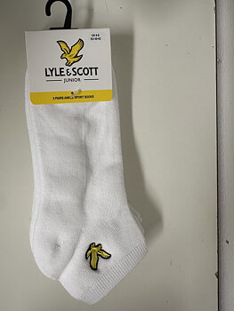 Gant 3 pair Ankle Sport Socks Bright White
