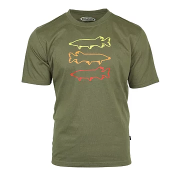 Stilren T-shirt från vision med gädd tryck på för fiskare