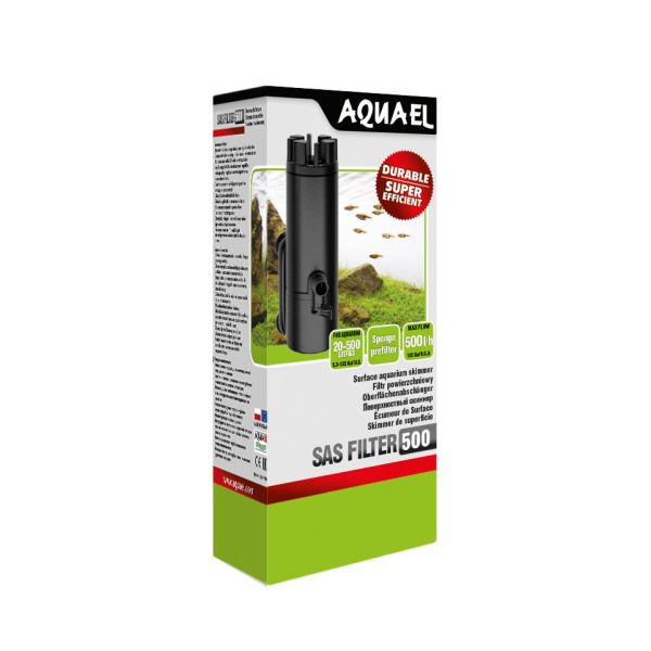 Aquael SAS 500 Filter Svart 4,4W 500l/h