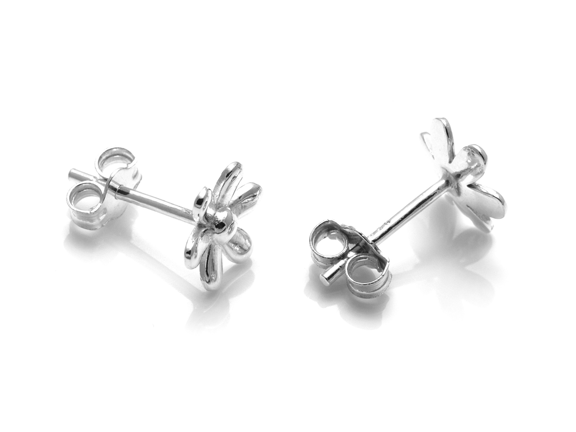 Blomma Örhängen i Äkta 925 Silver, Blom Örhänge, Blomster Accessoar, Natur Smycke - 3