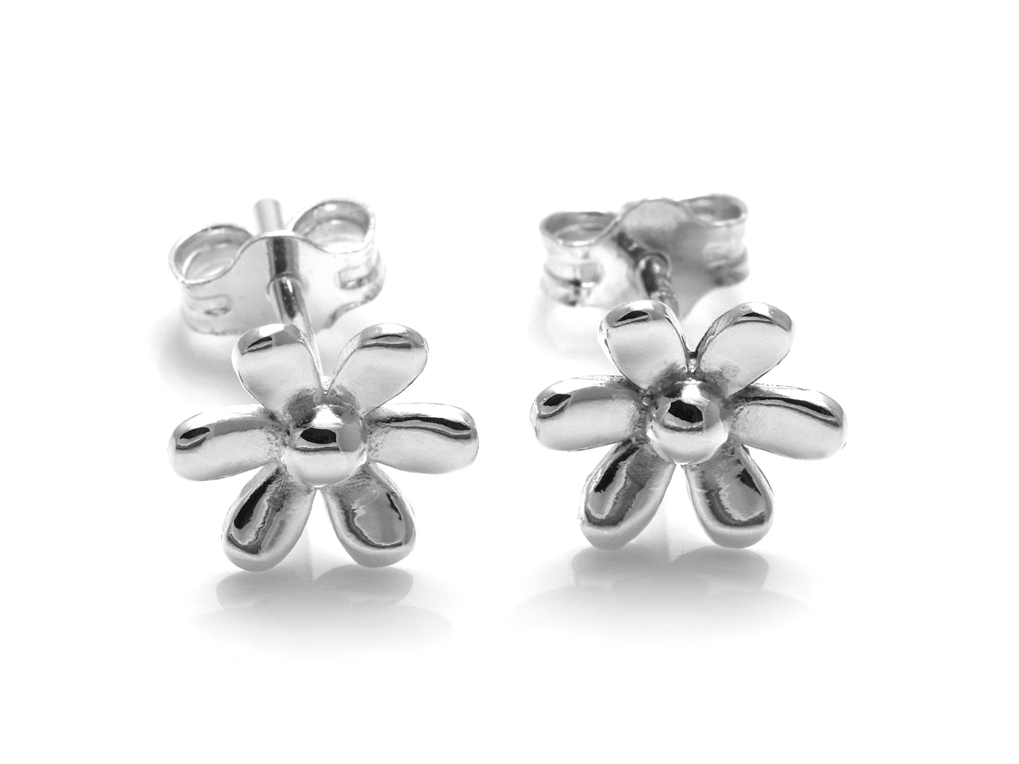 Blomma Örhängen i Äkta 925 Silver, Blom Örhänge, Blomster Accessoar, Natur Smycke - 2
