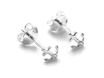 Ankare Örhängen i Äkta 925 Silver, Skepp Örhänge, Seglare Accessoar, Båt Smycke