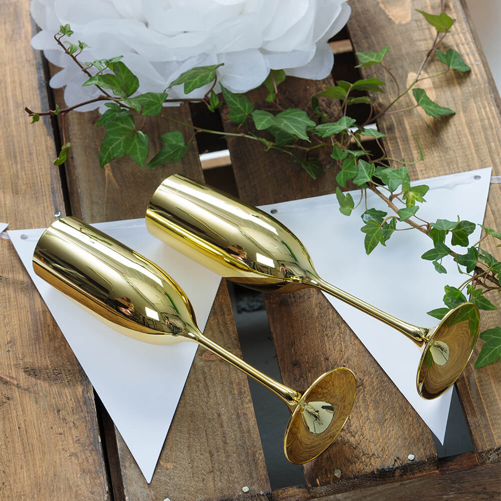 Champagneglas - Guld