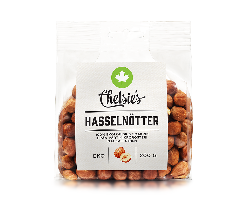 Hasselnötter 250g x8, EKO