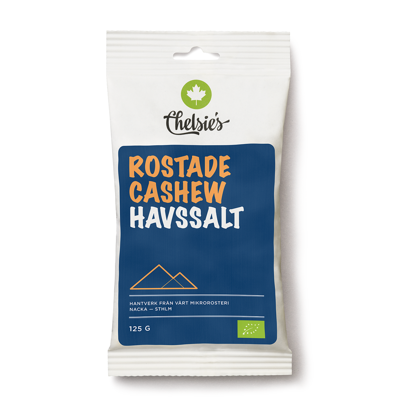 Rostade Cashew  Havssalt 125g x12, EKO