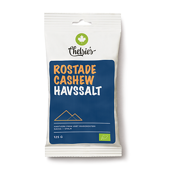 Rostade Cashew  Havssalt 125g x12, EKO