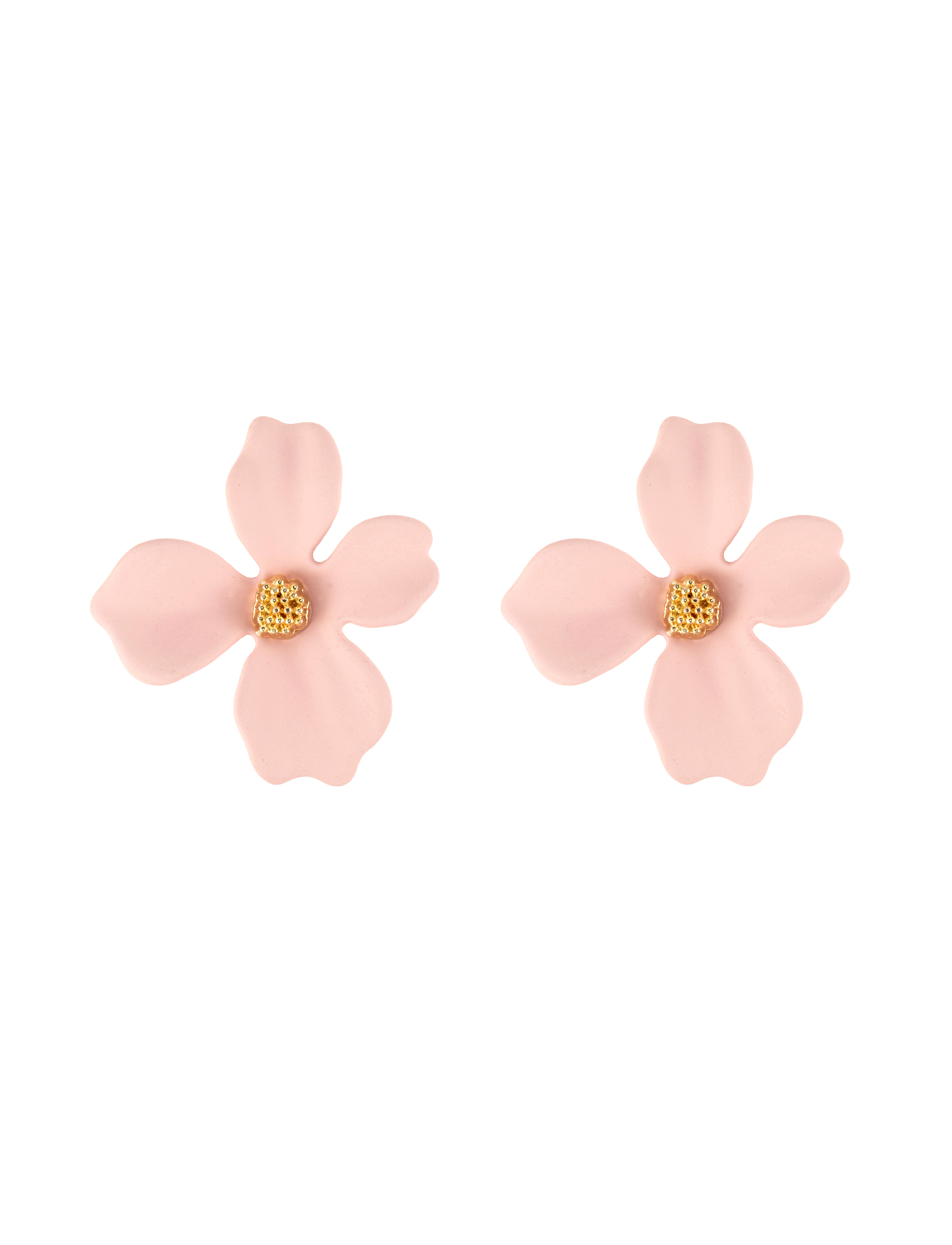 Lilly flower earring, light pink - 6