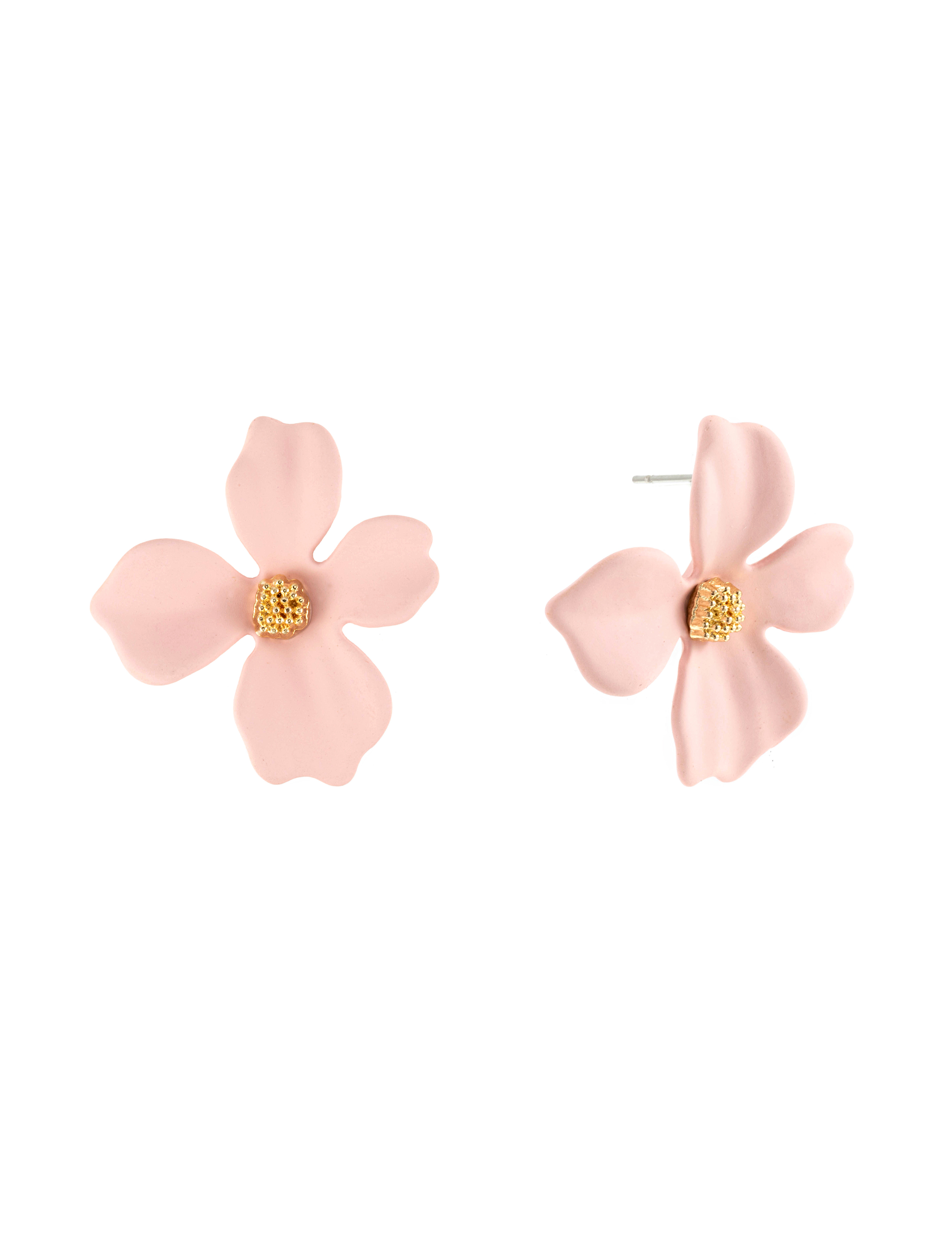 Lilly flower earring, light pink - 2