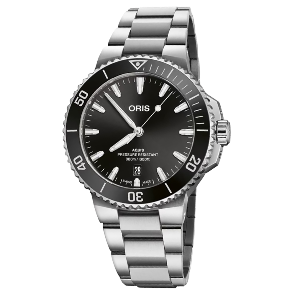 01 733 7787 4154-07 8 22 04PEB Oris Aquis Date 41,5 svart