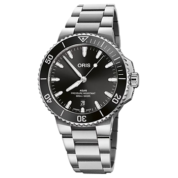01 733 7787 4154-07 8 22 04PEB Oris Aquis Date 41,5 svart