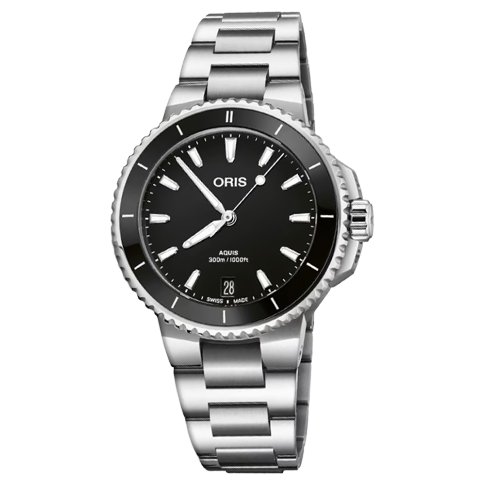 01 733 7792 4154-07 8 19 05P Oris Aquis Date 36,5 svart