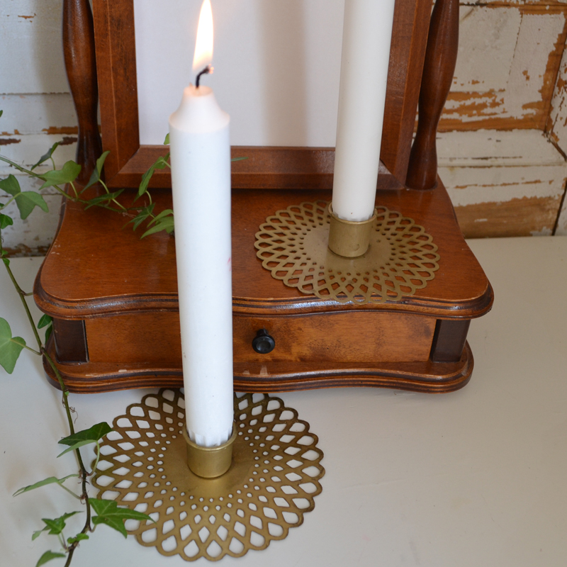 Ljusstake Doris - mässing 12 cm - 4