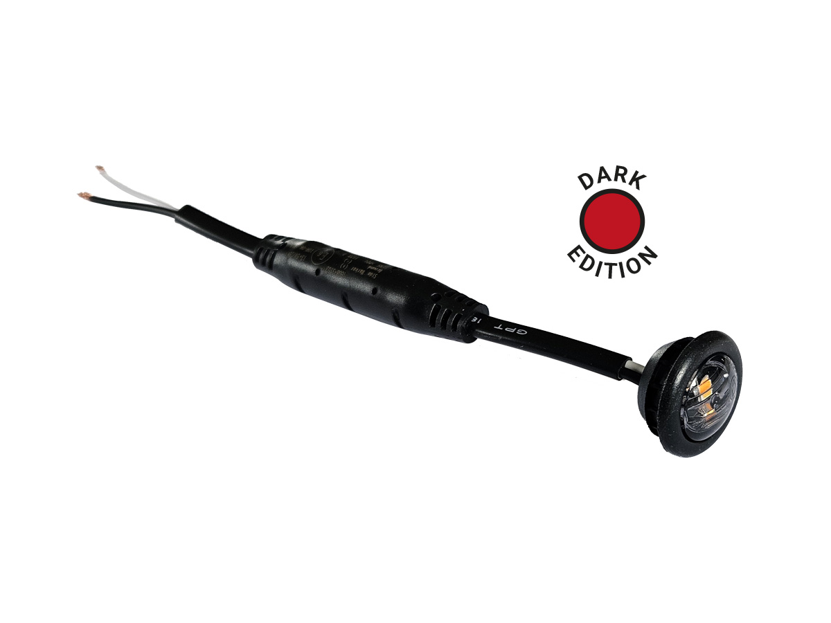 Positionsljus LED DARK Ø28mm - Röd