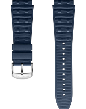 Breitling Rouleaux gummiband blå 22 mm