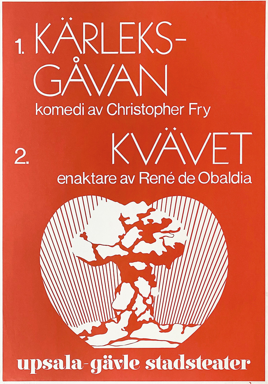 KÄRLEKSGÅVAN / KVÄVET – UPSALA STADSTEATER