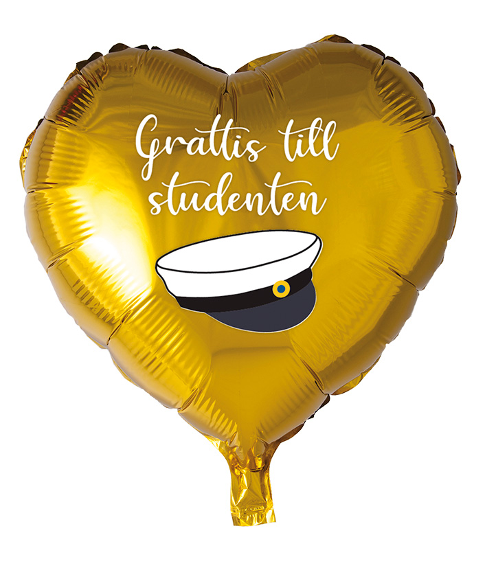 Folieballong Studentmössa 72cm
