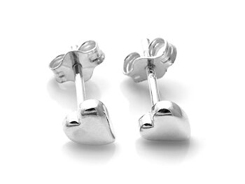 Hjärtan Örhängen i Äkta 925 Silver, Hjärta Örhänge, Kärleksgåva Accessoar, Kärlek Smycke