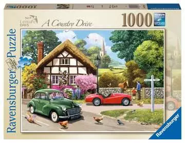 A Country Drive  No.9 Leisure Days 1000 Bitar Ravensburger - 2