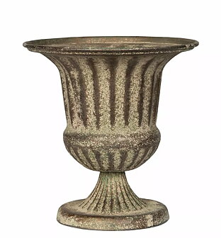Kruka urna Jugend antik plåt art deco shabby chic lantlig stil Gårdsromantik