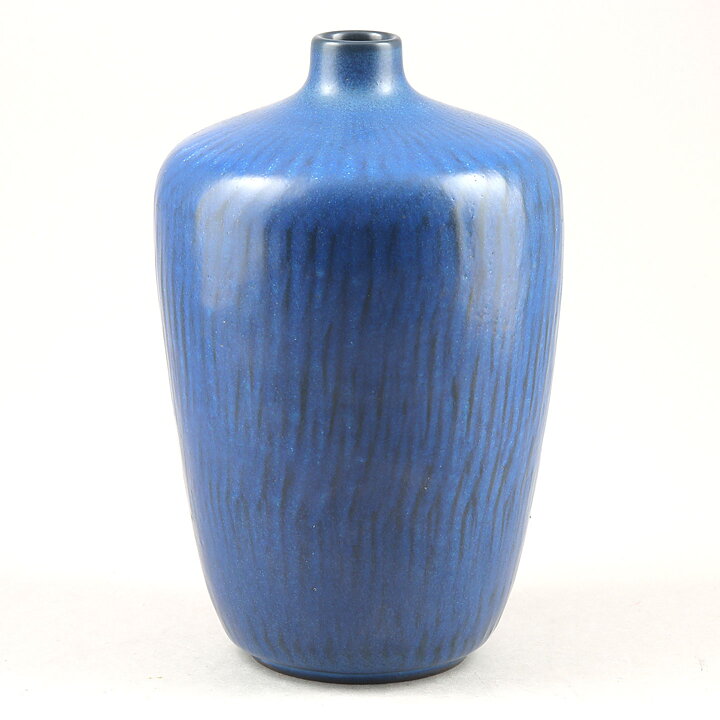 Gunnar Nylund (1959) Blue Swelling Vase 16 cm