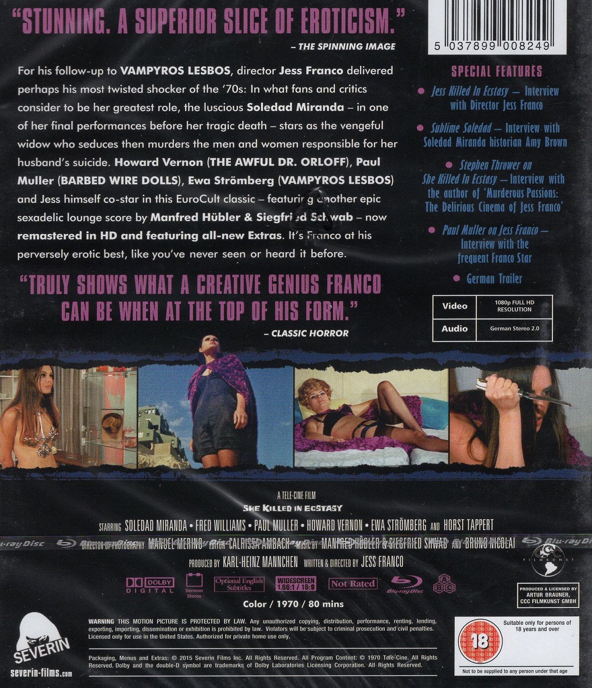 She Killed In Ecstasy (ej svensk text) (Blu-ray) - 2