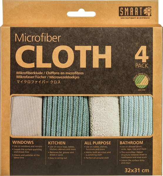 Rengöringsdukar Microfiber 4st Smart