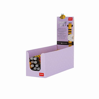 Erasable gel pen, Bee, svart, gelpenna med utsuddbart bläck