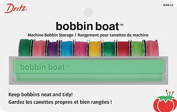 "Bobbin Boat" Green - Undertrådsförvaring
