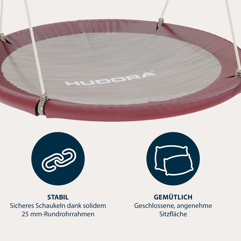 Hudora Lounge Kompisgunga / Fågelbogunga 110 cm Amber - 2