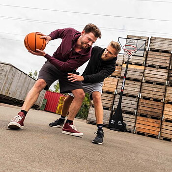 Hudora basketkorg COMPETITION PRO, portabel höjdjusterbar basketställning