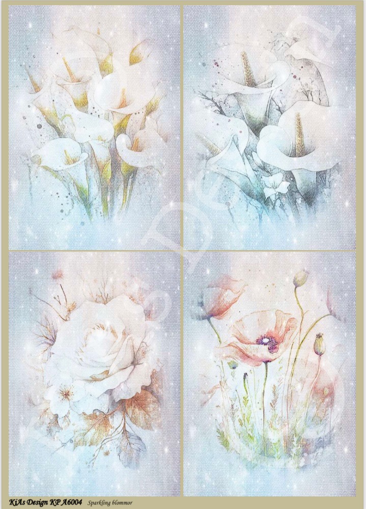KD Klippark A6004 -Sparkling blommor 