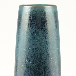 Per Linnemann-Schmidt (1960s) Modern Vase with Blue Glaze 22 cm