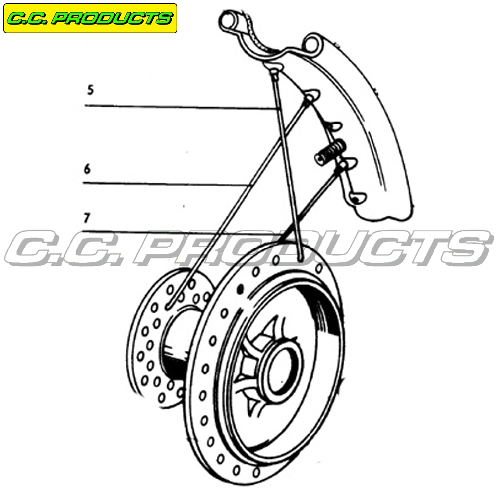 Spoke Set CCM MX 605 21-inch 1974 Front Wheel - 2