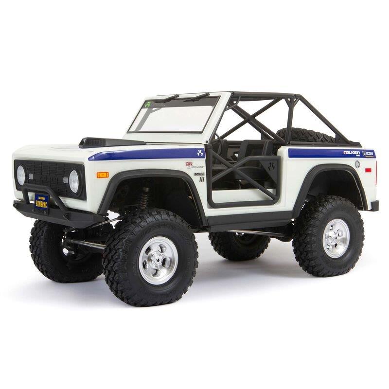 AXIAL 1/10 SCX10 III Early Ford Bronco 4X4 RTR, White