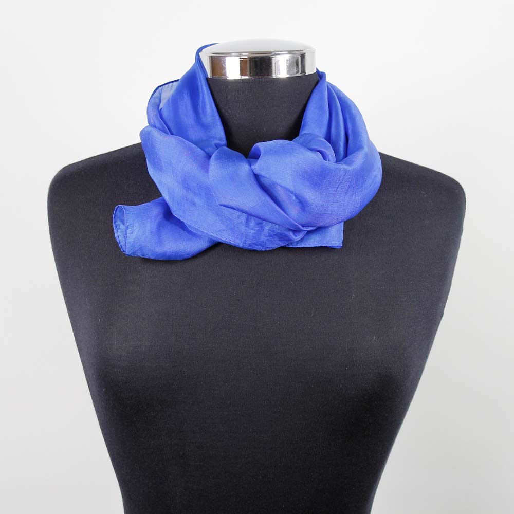 Blågrön Sidenscarf Isa - 4