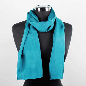 Blågrön Sidenscarf Isa