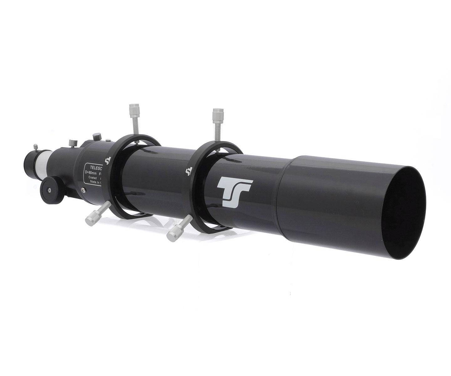 TS-OPTICS GUIDETELESKOP - 80/600 MED TUBRINGAR