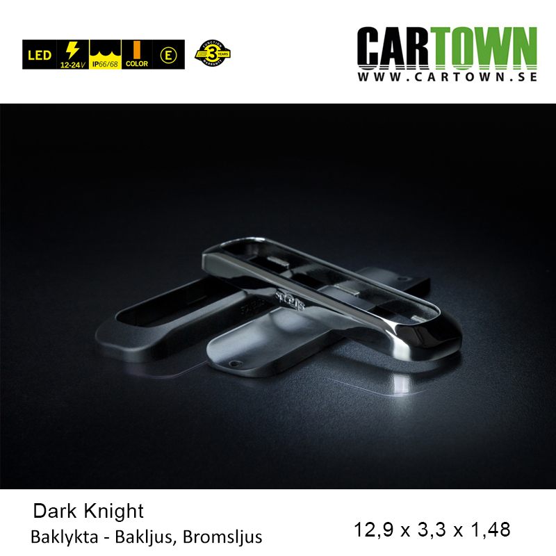Baklampa, bak och bromsljus, Dark Knight Led - 2