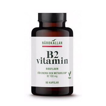 B2-vitamin Riboflavin 100 mg 90 kap Närokällan