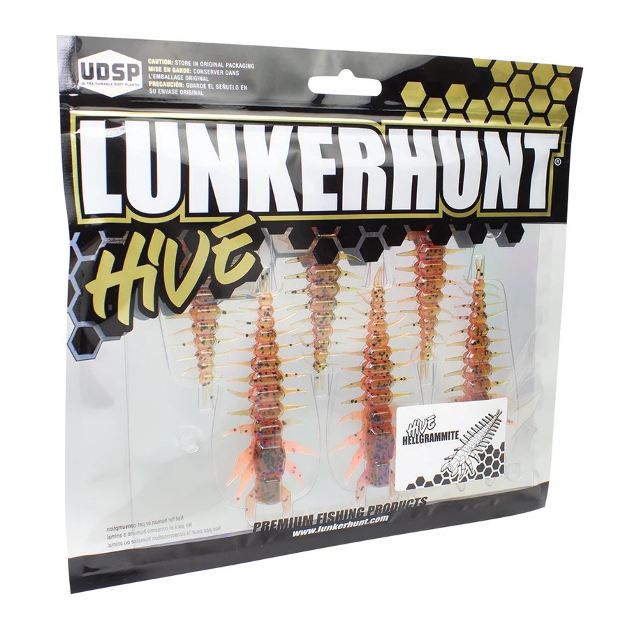 Lunkerhunt Hive Hellgrammite 8 cm 6-pack - 6
