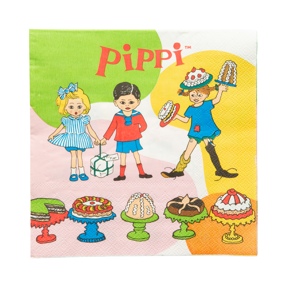 Pappersservetter Pippi  33X33cm  16-P